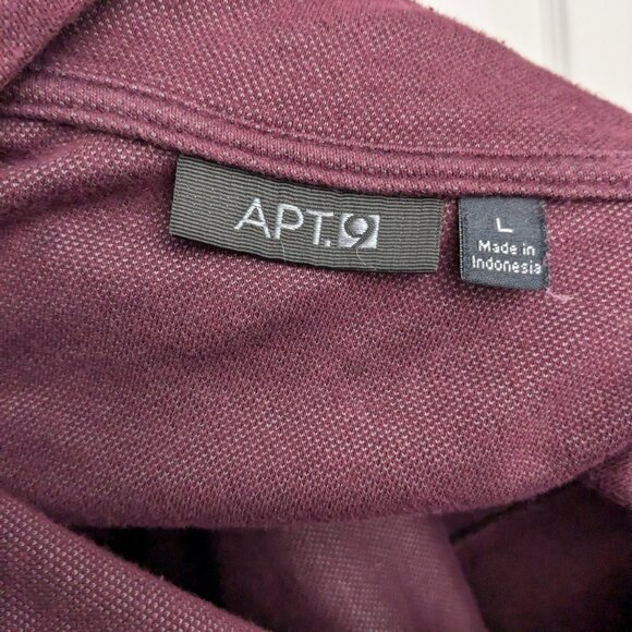 Apt. 9 Men's Burgundy Quarter-Zip Pullover, Size Large - Picture 9 of 11